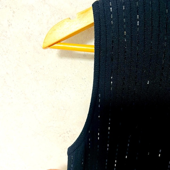 ST. JOHN BY MARIE GRAY NWT SZ 2 BLACK EVENING MOCK NECK SEQUIN‎ SWEATER DRESS - Picture 6 of 10